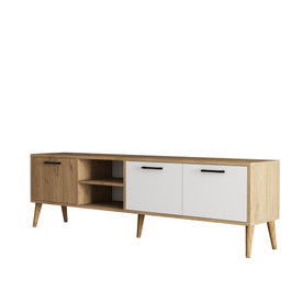 Hanah Home Soporte de TV Roble y Blanco
